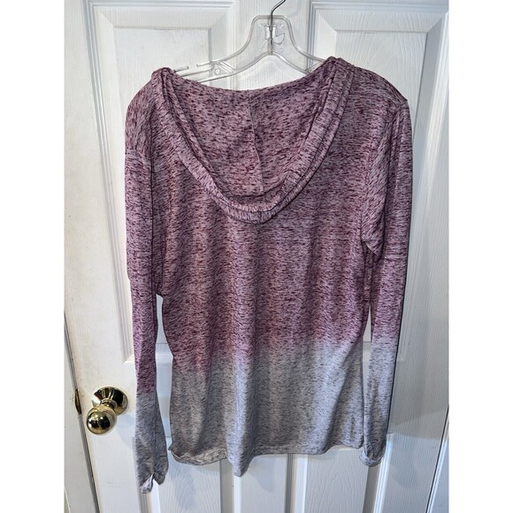 Seaside Heights NJ Shirt XL Long Sleeve Tee Hooded Ombré Red Grey Jersey Shore - Picture 6 of 8